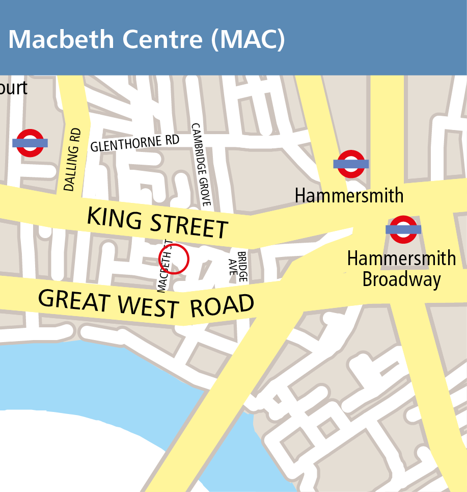 Map of Macbeth Centre venue