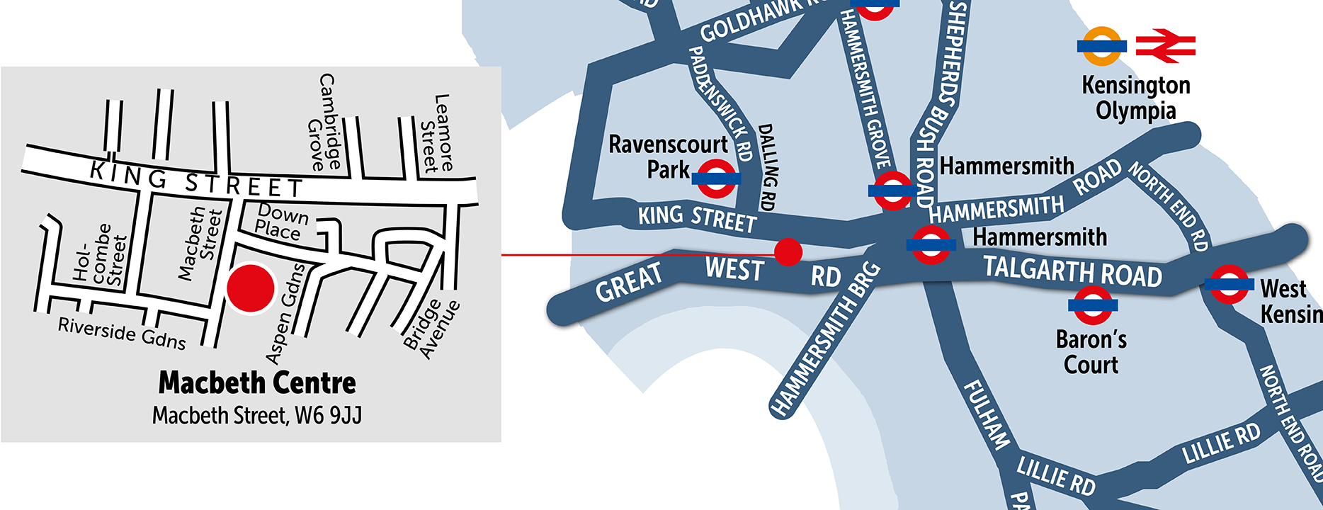 Map of Macbeth Centre venue