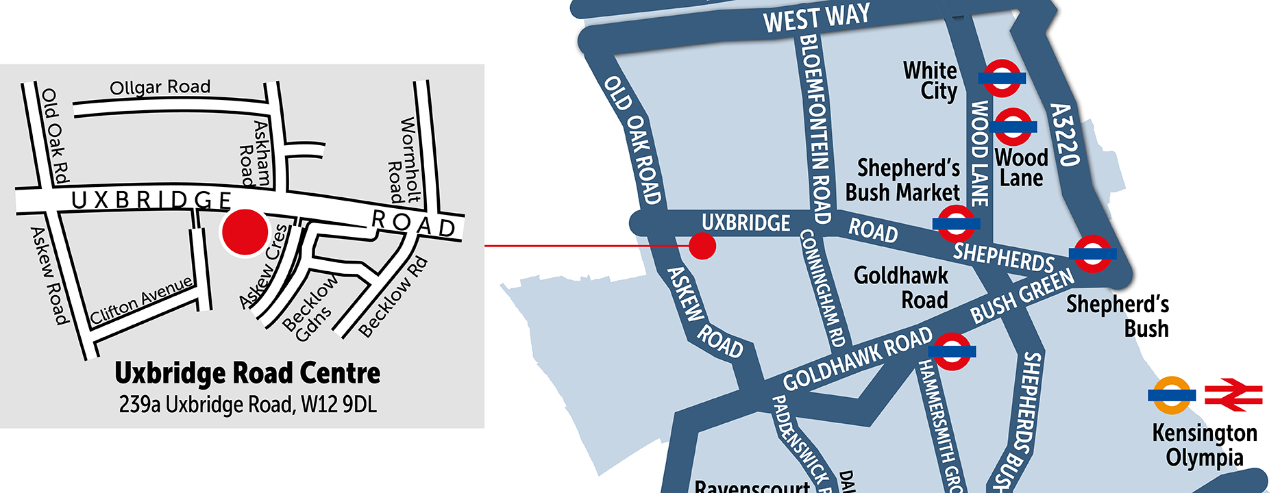 Map of Uxbridge Road venue