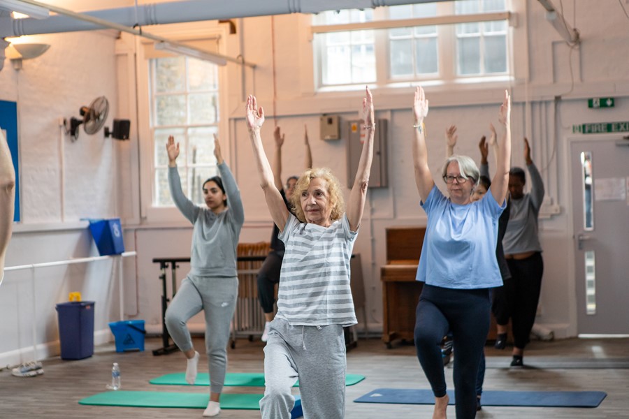 Group of ladies doing exercise