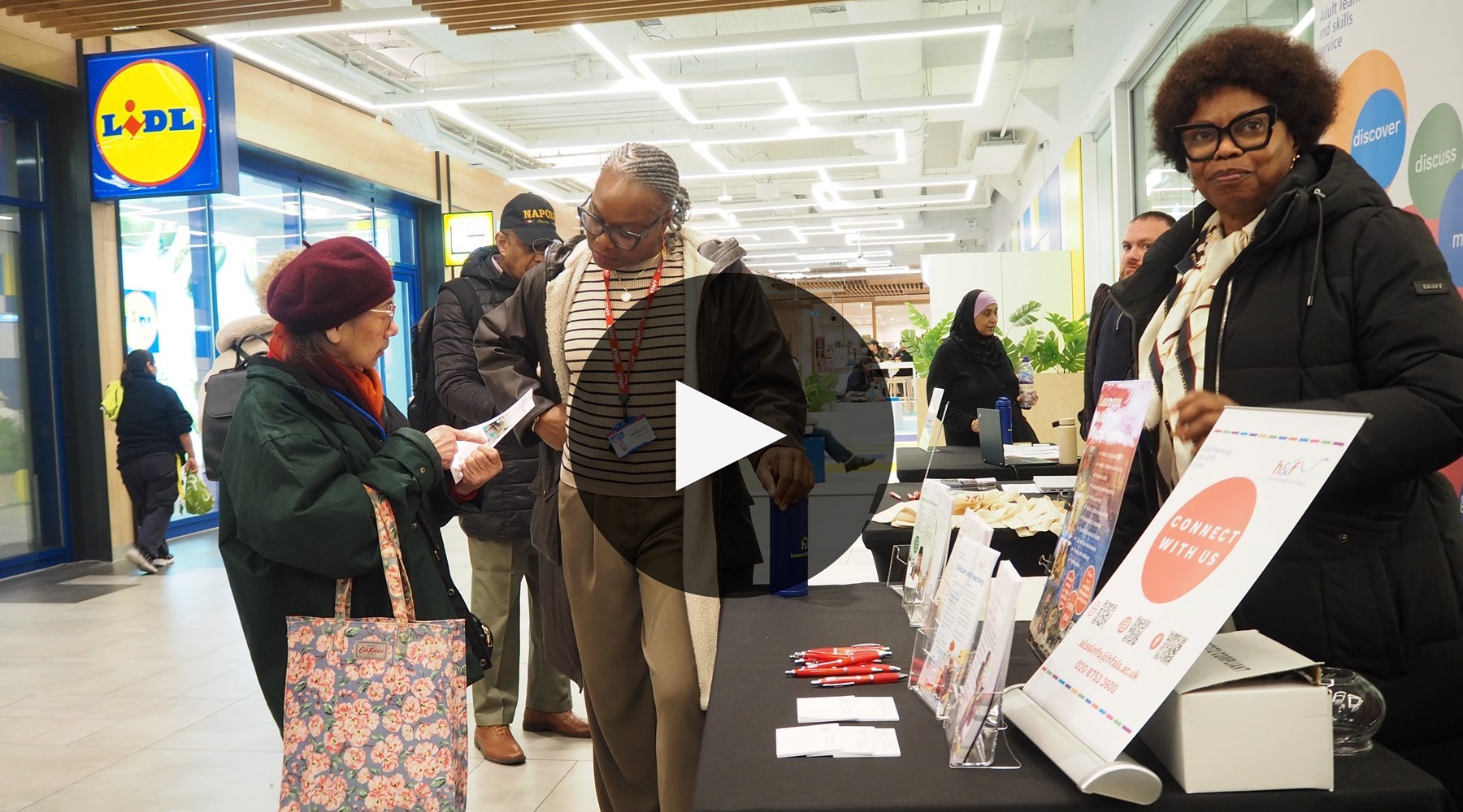 Macbeth team offering information and advice to the local community
