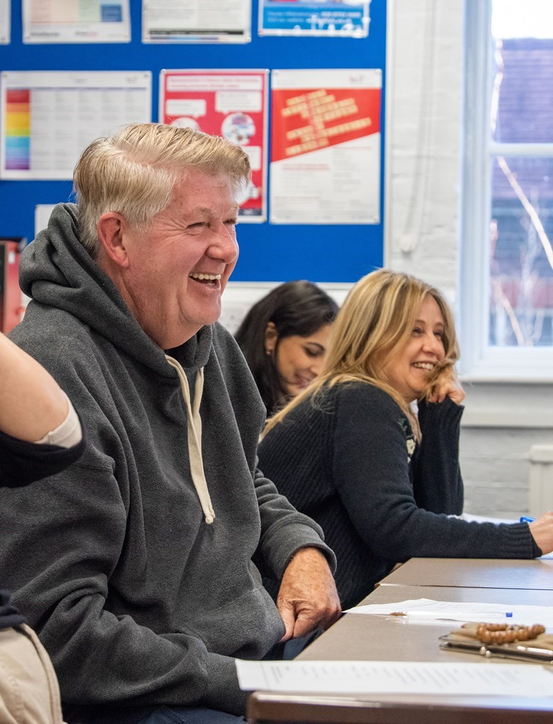 Group of learners in a classroom