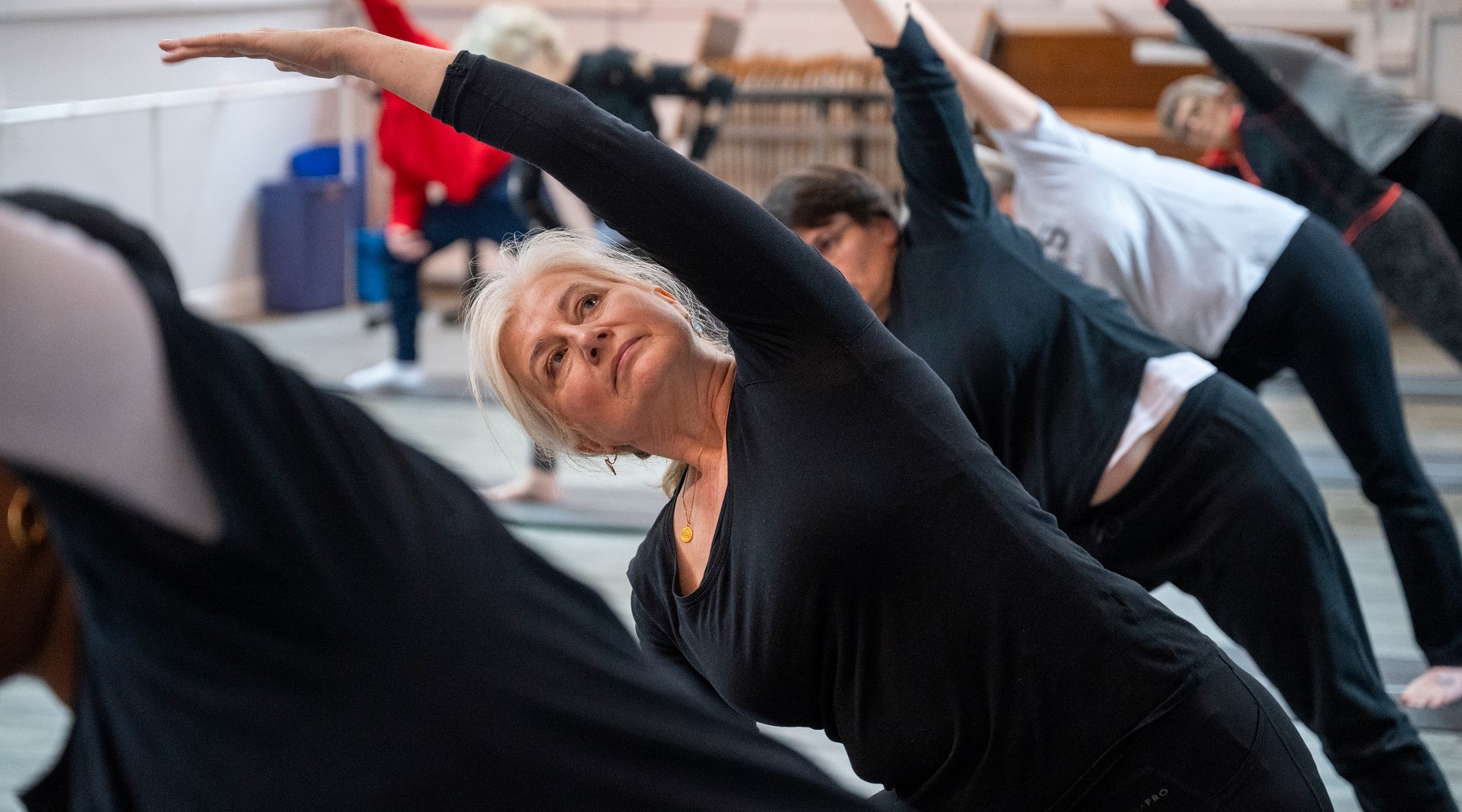 Group of women stretching