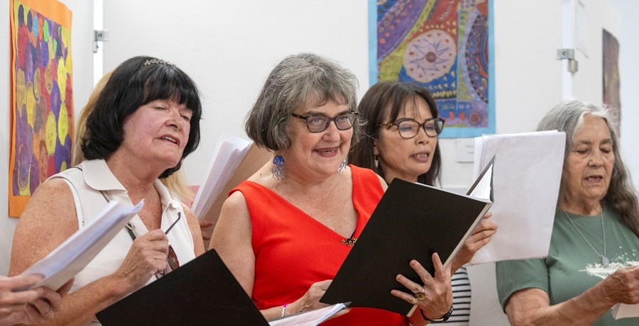 Group of ladies singing