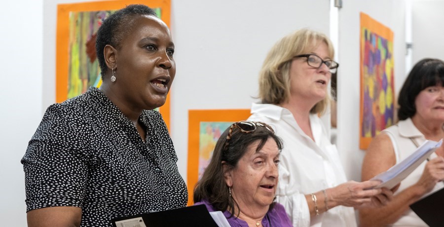Group of ladies singing