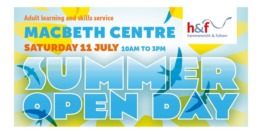 Macbeth Centre open day Saturday 11 July 10am to 3pm