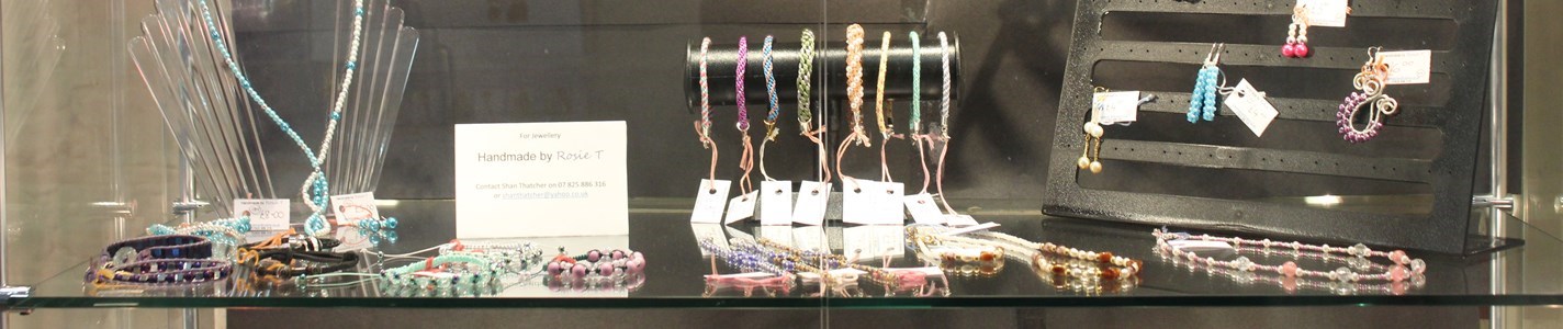 Display case of Jewellery