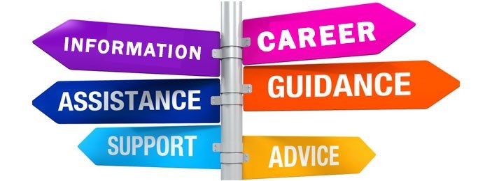 Signpost for career, support, advice and guidance