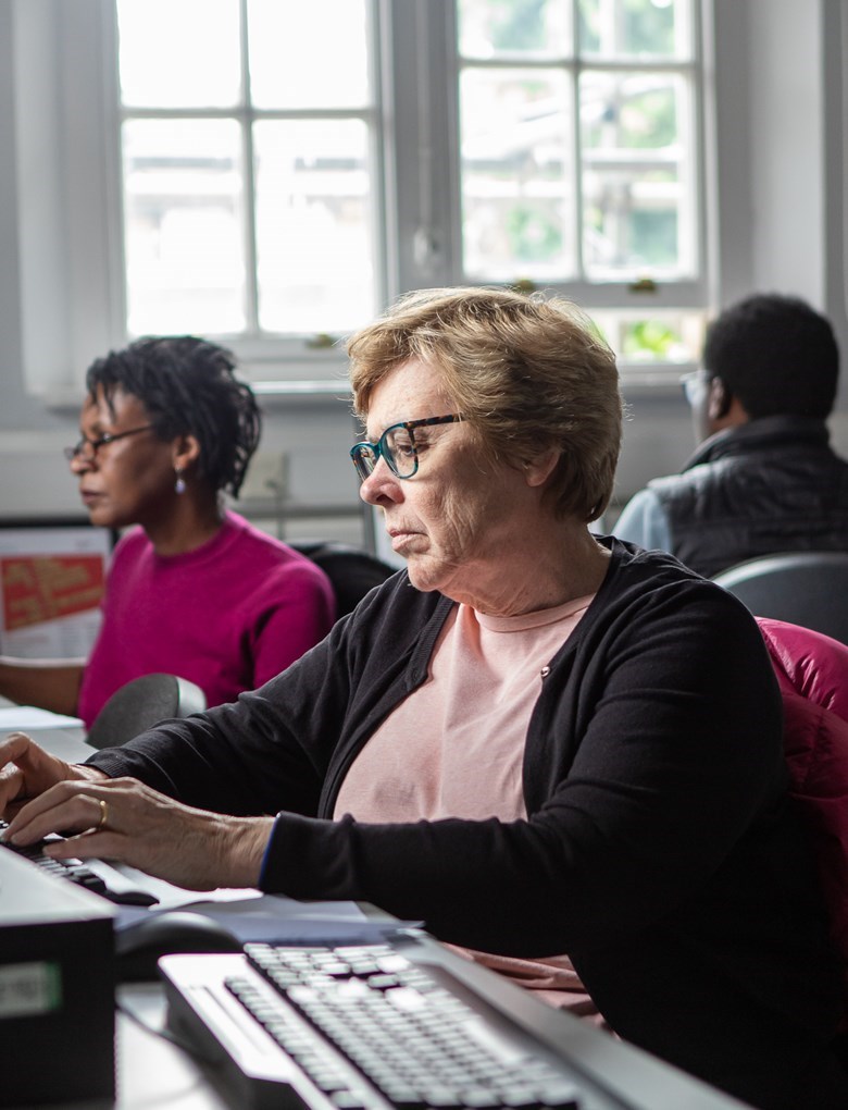 Learners using computers